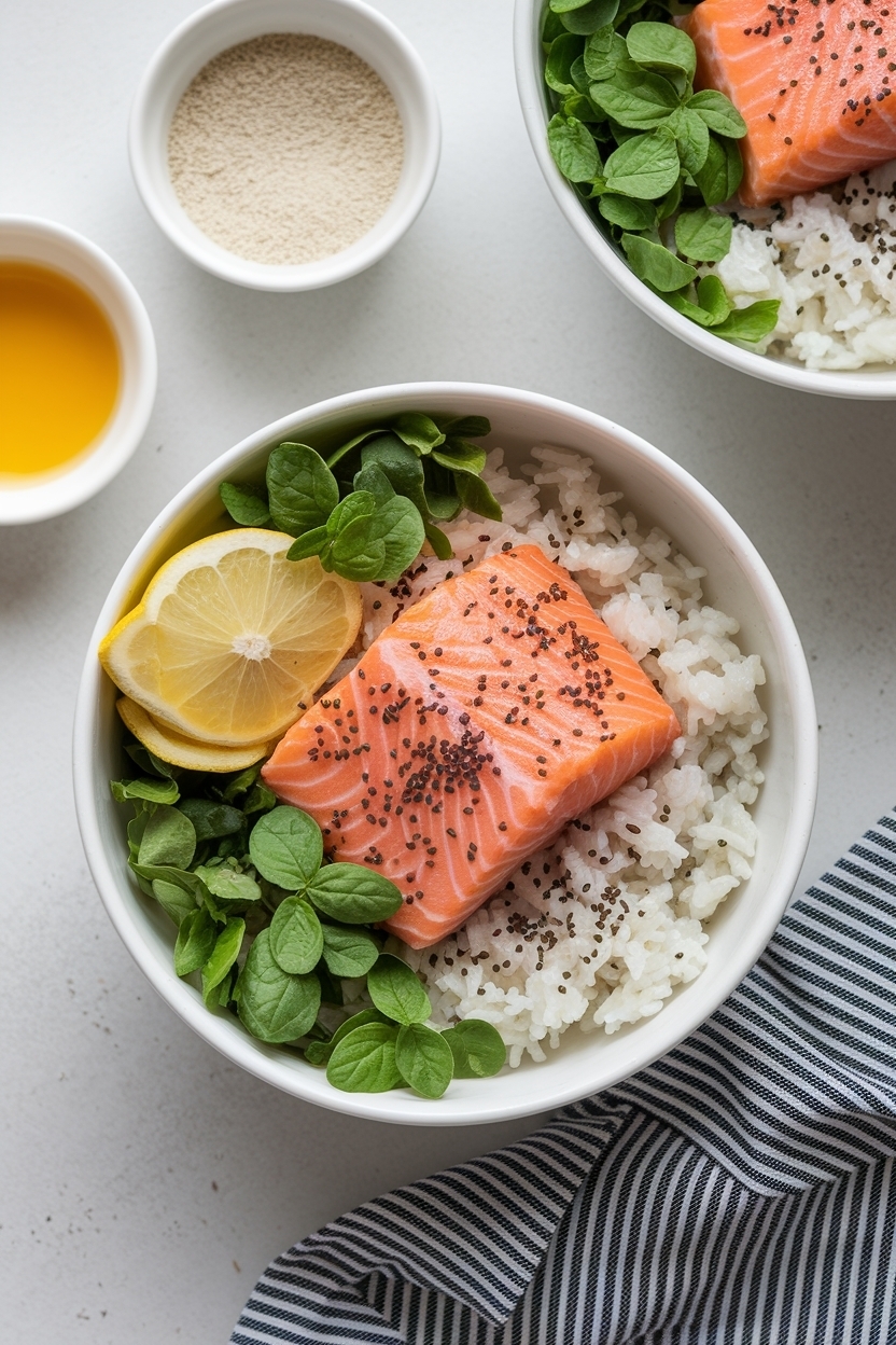 salmon rice bowl recipe emily mariko