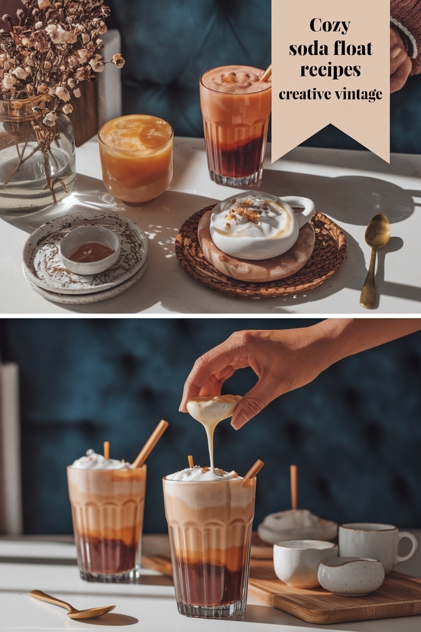 soda float recipes creative vintage