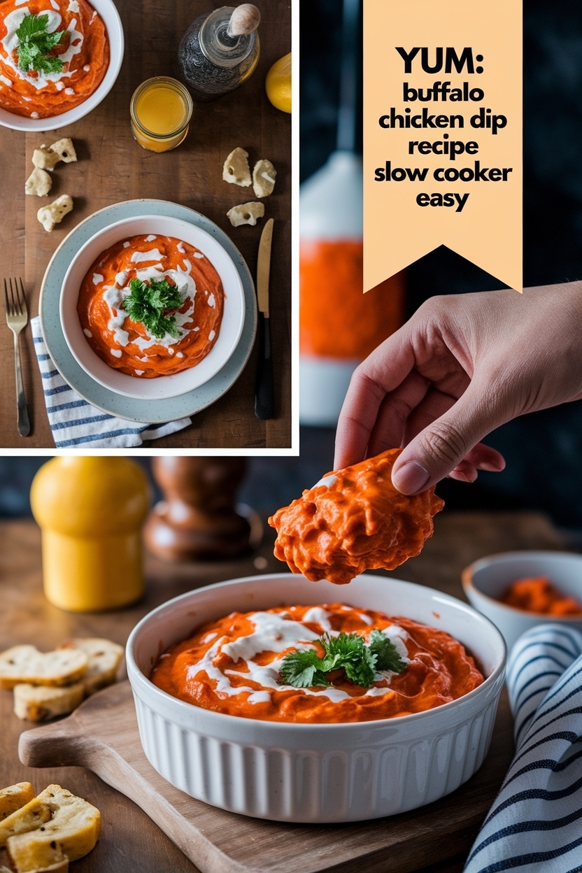 buffalo chicken dip recipe slow cooker easy