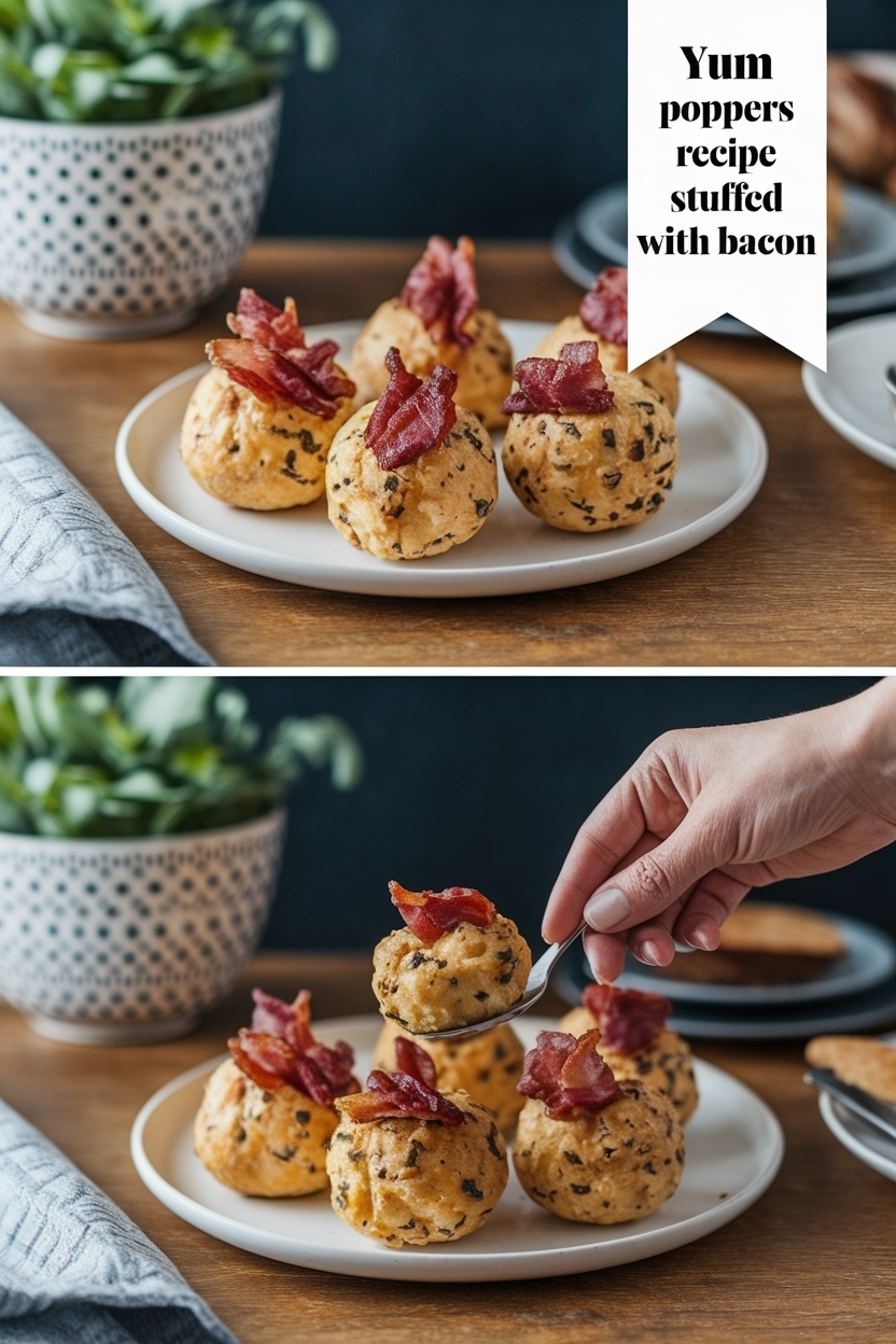 poppers recipe stuffed with bacon