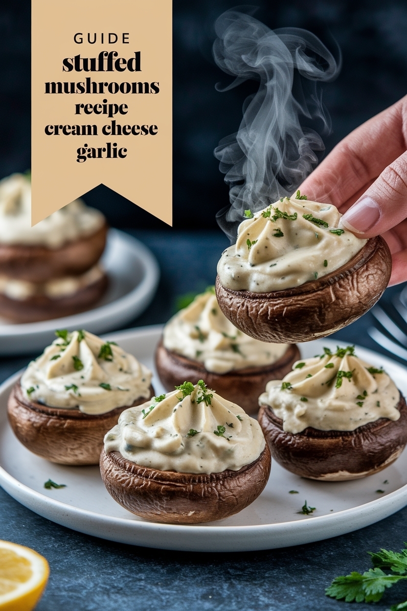 stuffed mushrooms recipe cream cheese garlic