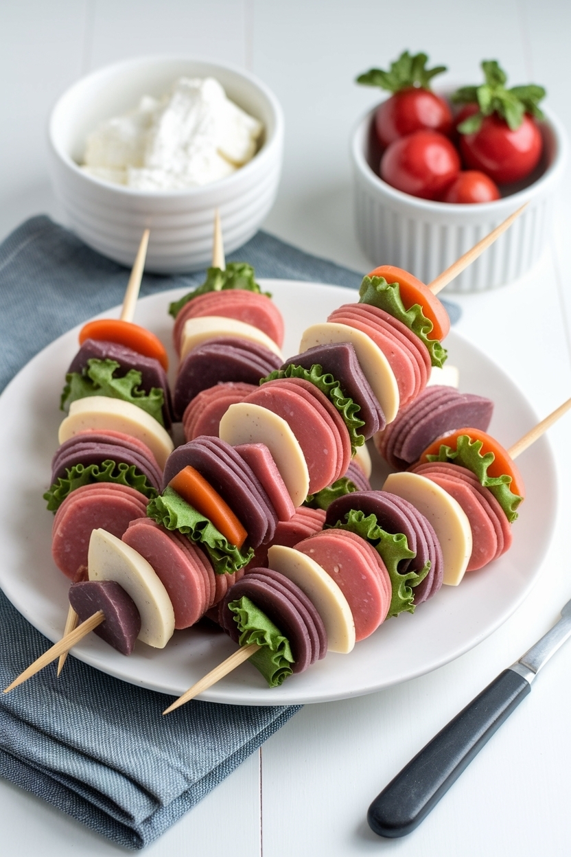 antipasto skewers recipe italian meat cheese