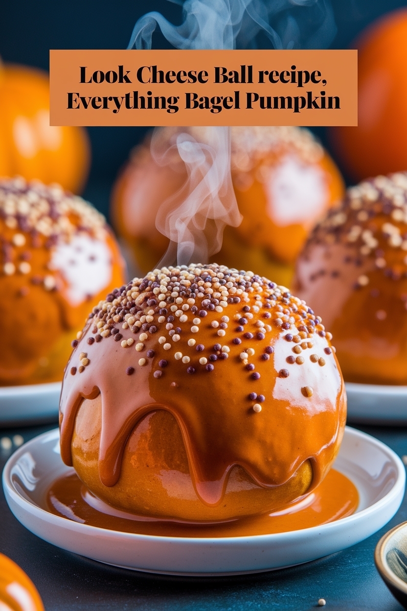 cheese ball recipe everything bagel pumpkin