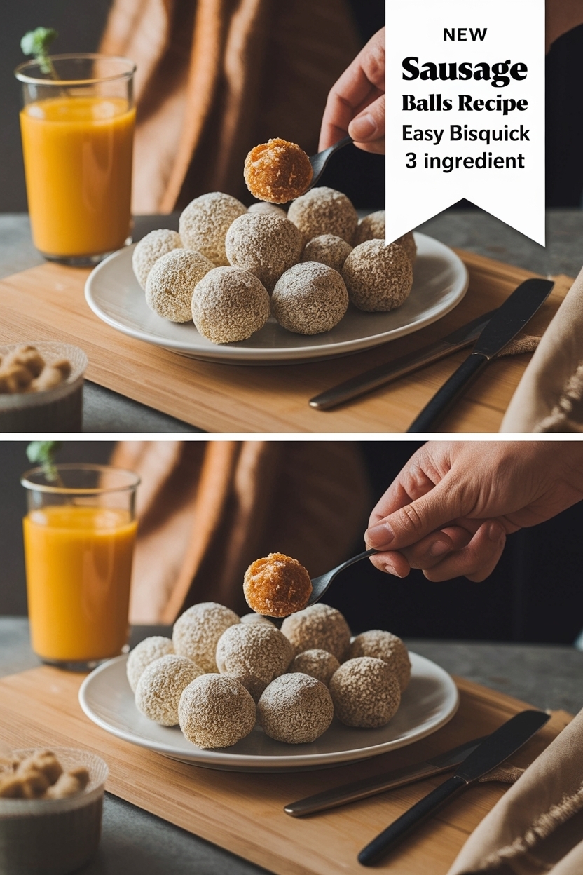 sausage balls recipe easy bisquick 3 ingredient