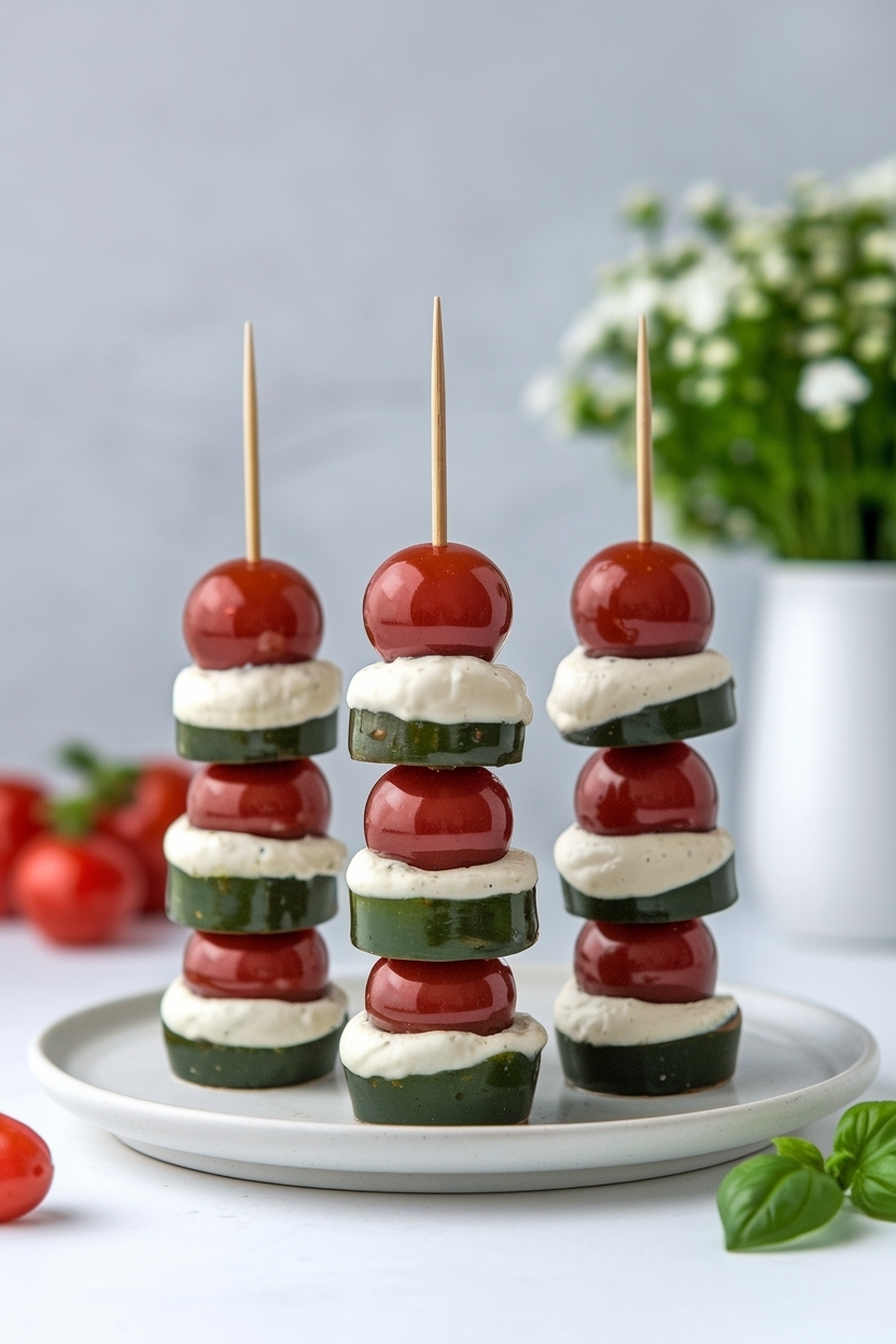 caprese skewers recipe balsamic glaze