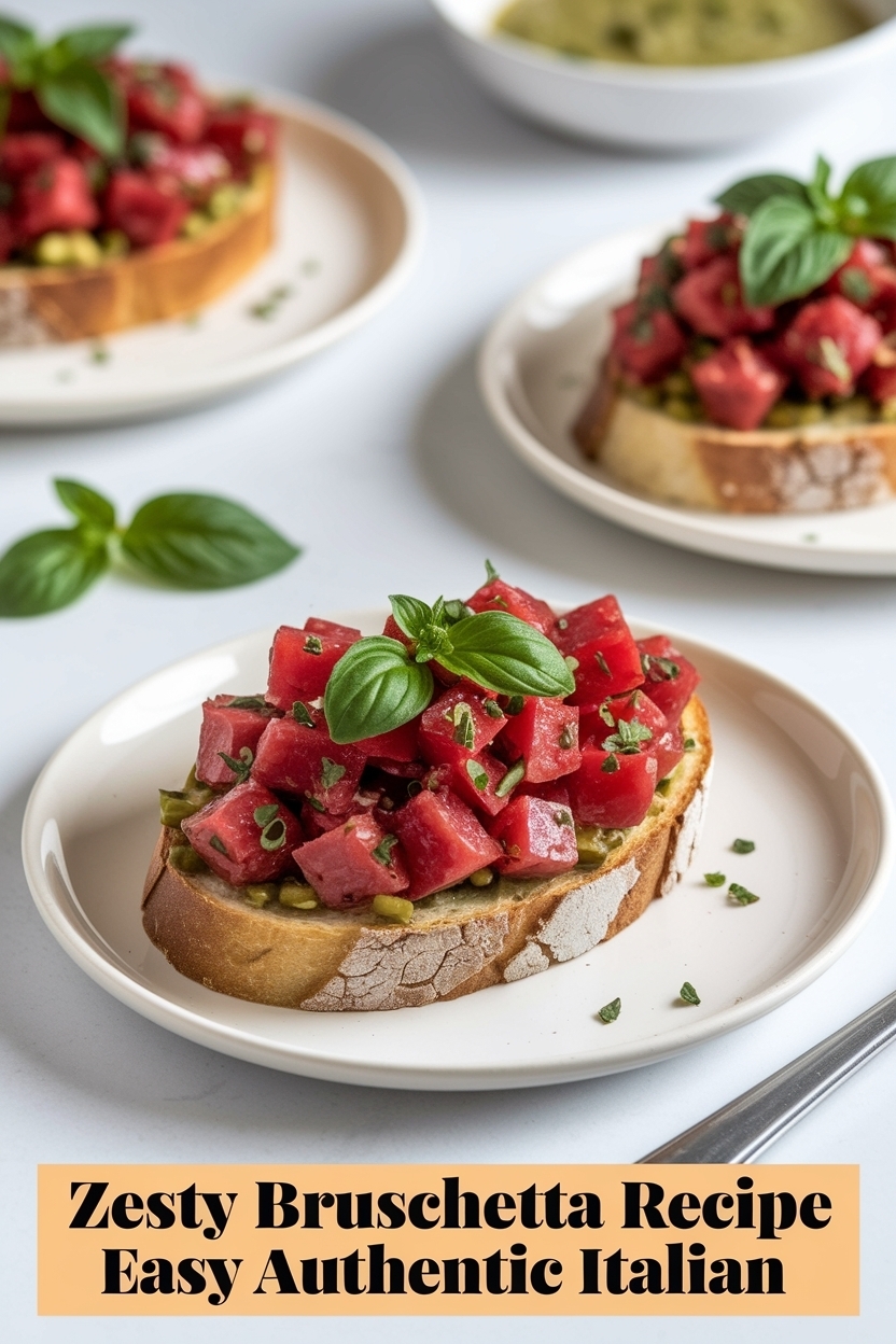bruschetta recipe easy authentic italian