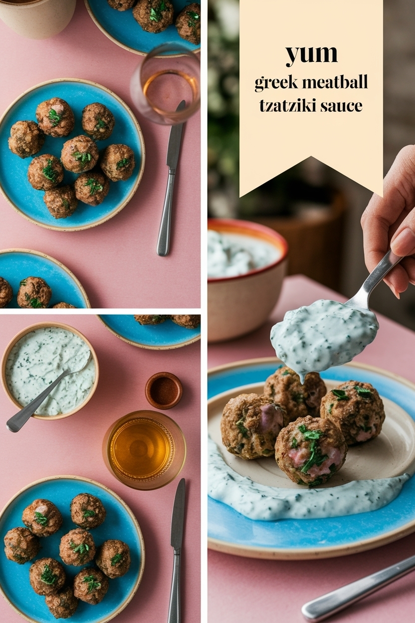 greek meatballs recipe tzatziki sauce
