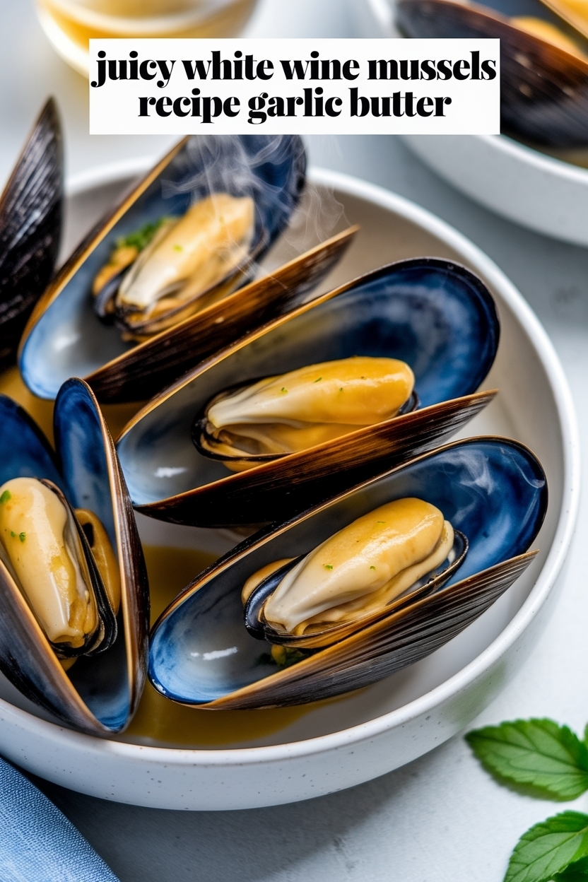 white wine mussels recipe garlic butter