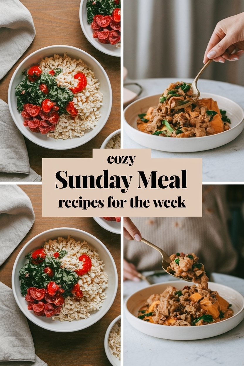 sunday meal prep recipes for the week