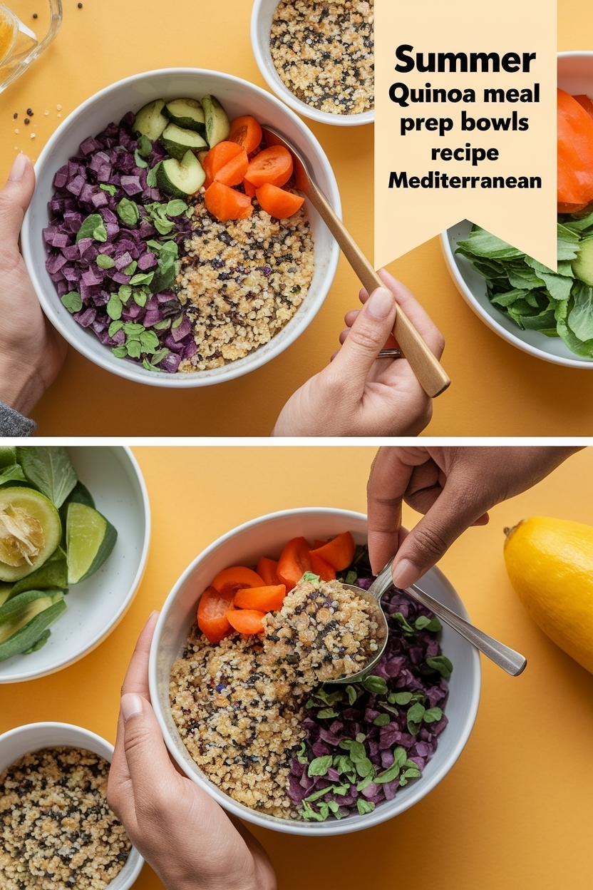 quinoa meal prep bowls recipe mediterranean