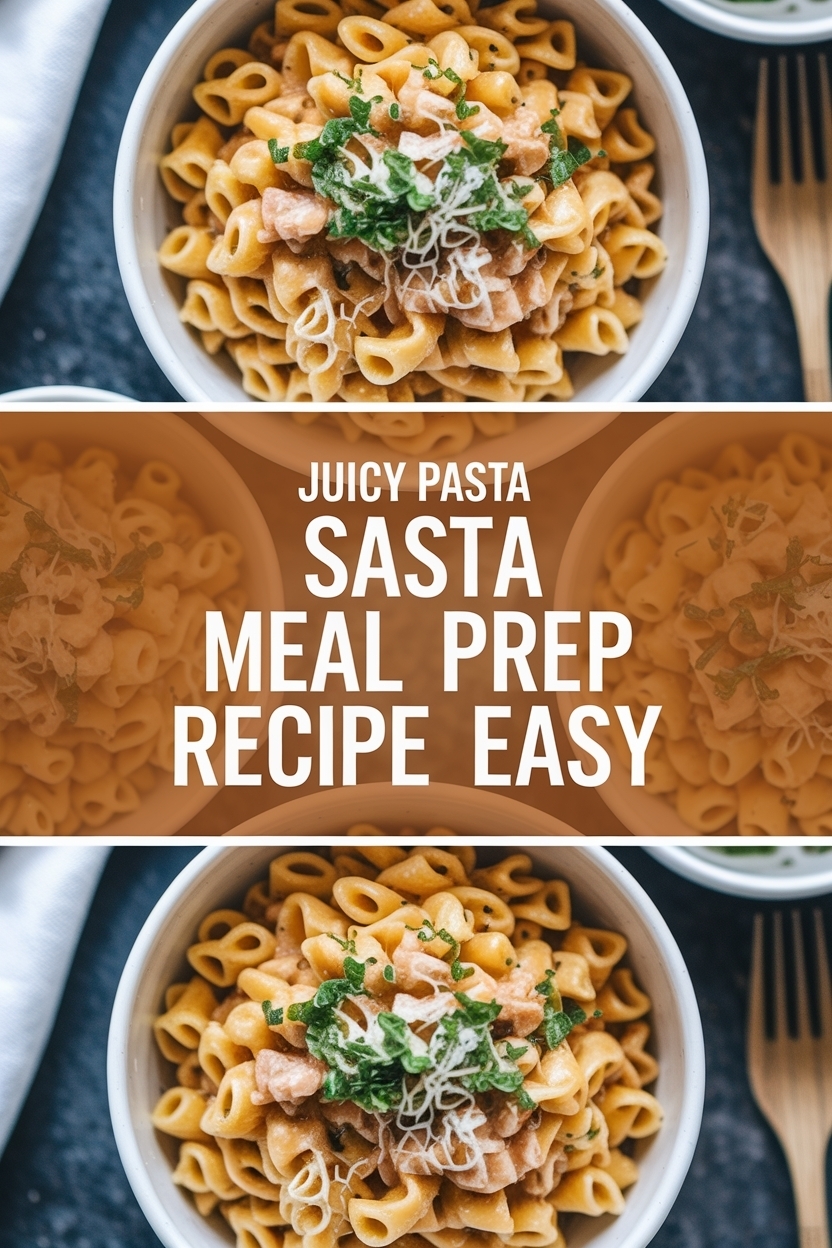 pasta salad meal prep recipe easy
