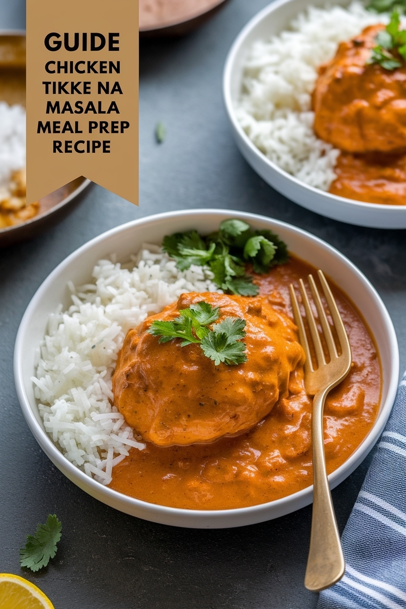 chicken tikka masala meal prep recipe