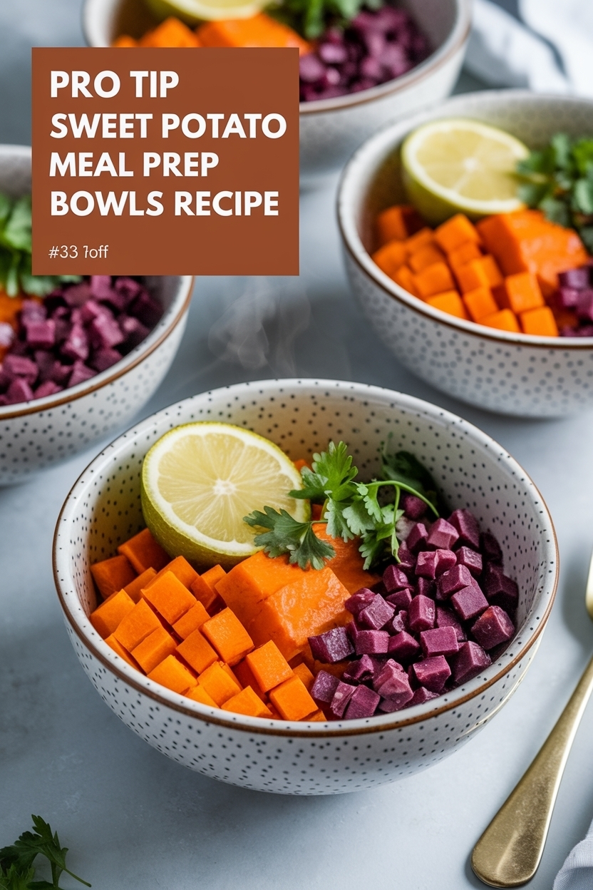 sweet potato meal prep bowls recipe