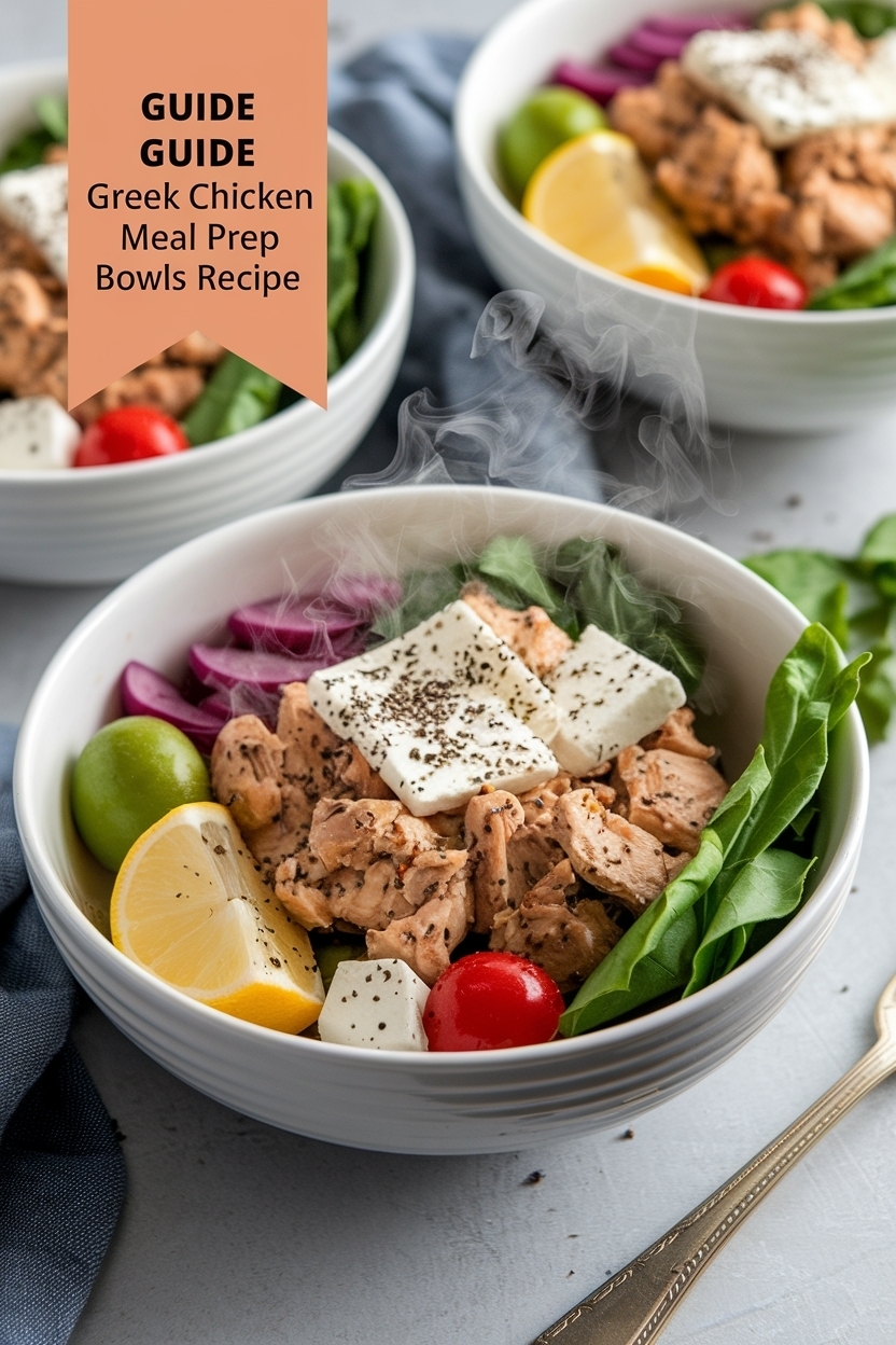 greek chicken meal prep bowls recipe