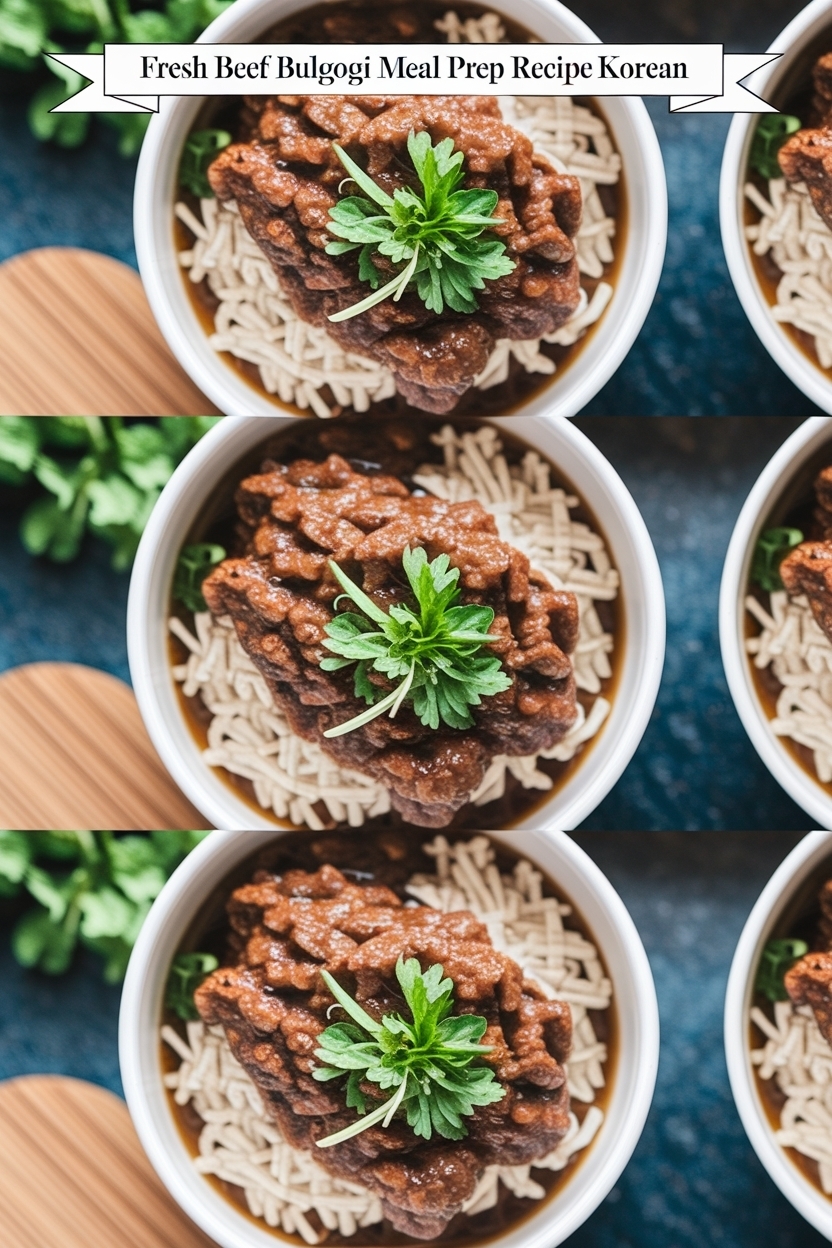 beef bulgogi meal prep recipe korean