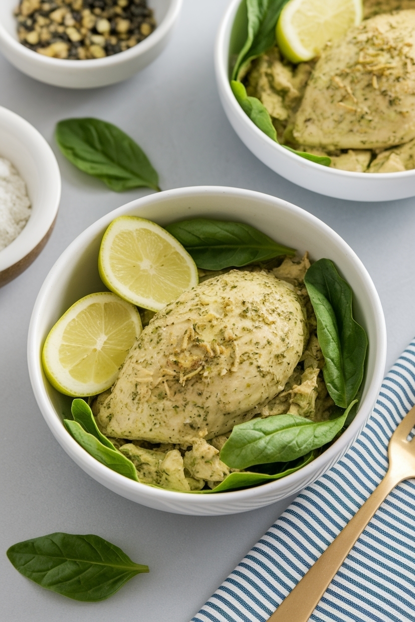 pesto chicken meal prep recipe easy