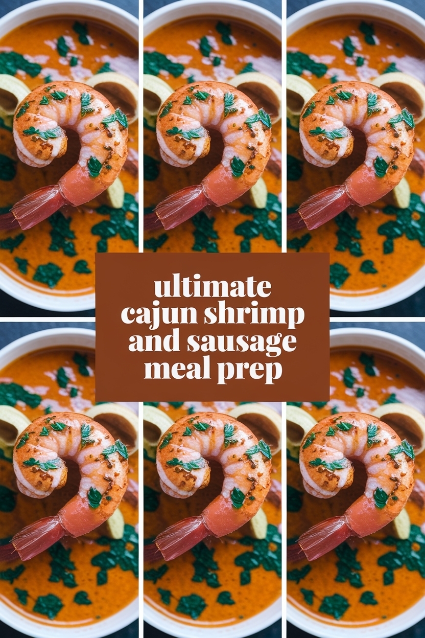 cajun shrimp and sausage meal prep