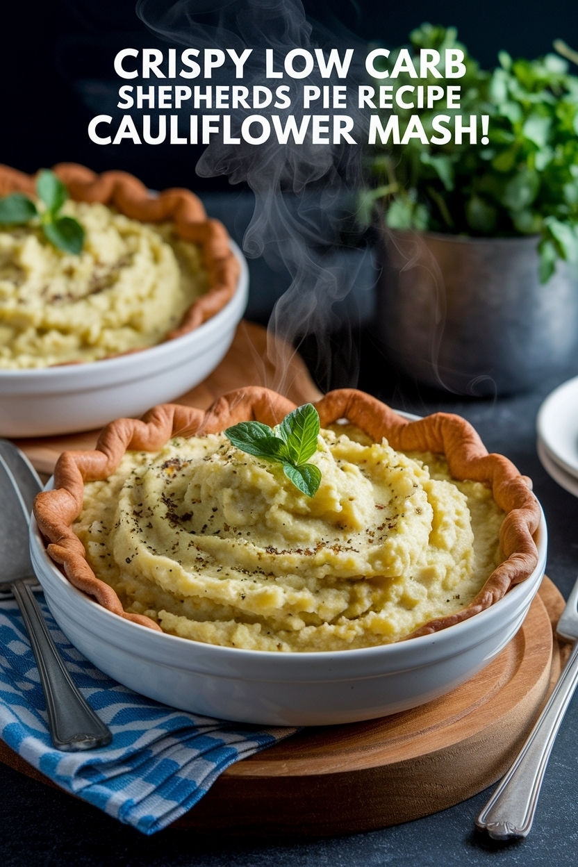 low carb shepherds pie recipe cauliflower mash