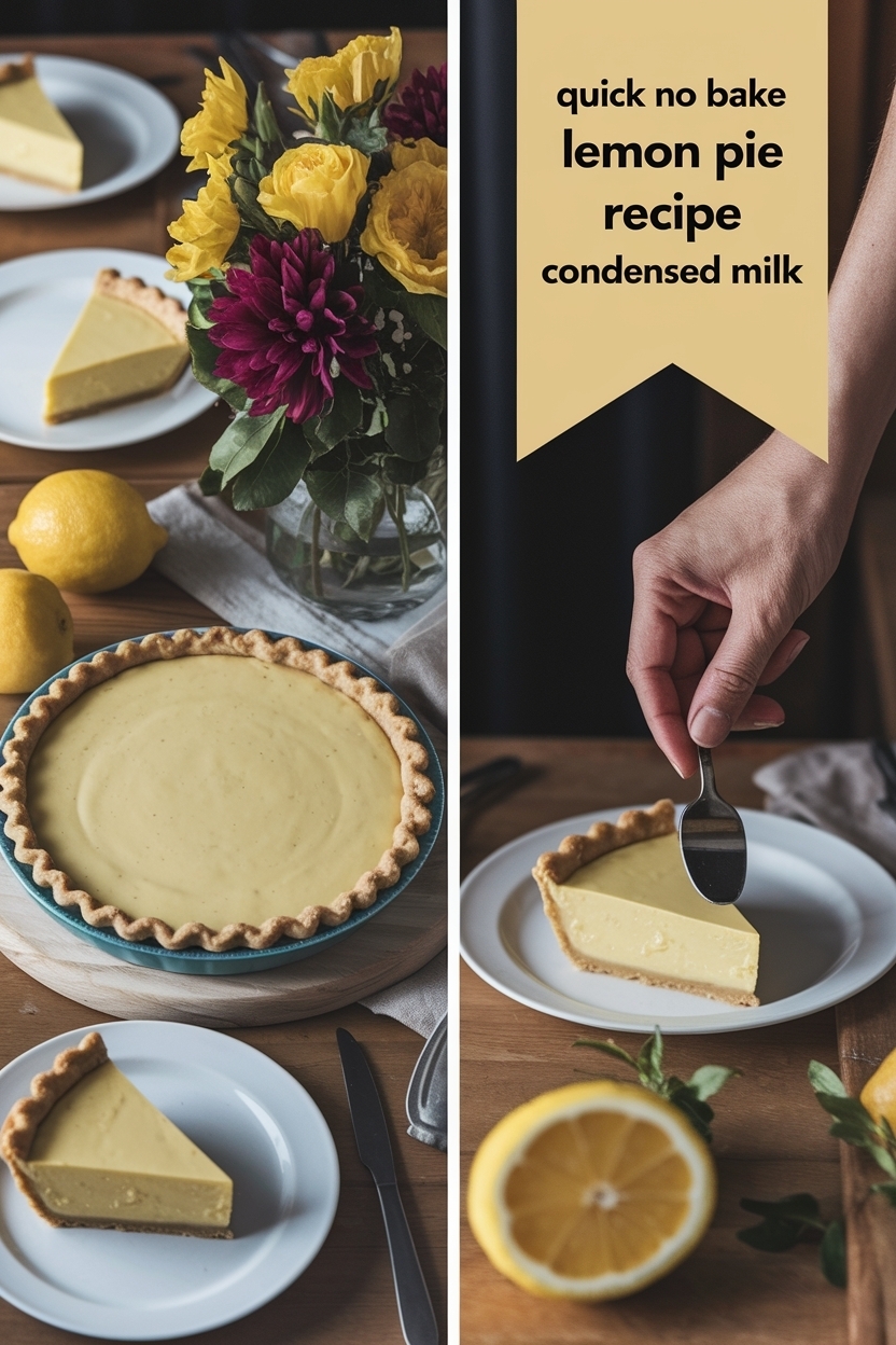 no bake lemon pie recipe condensed milk