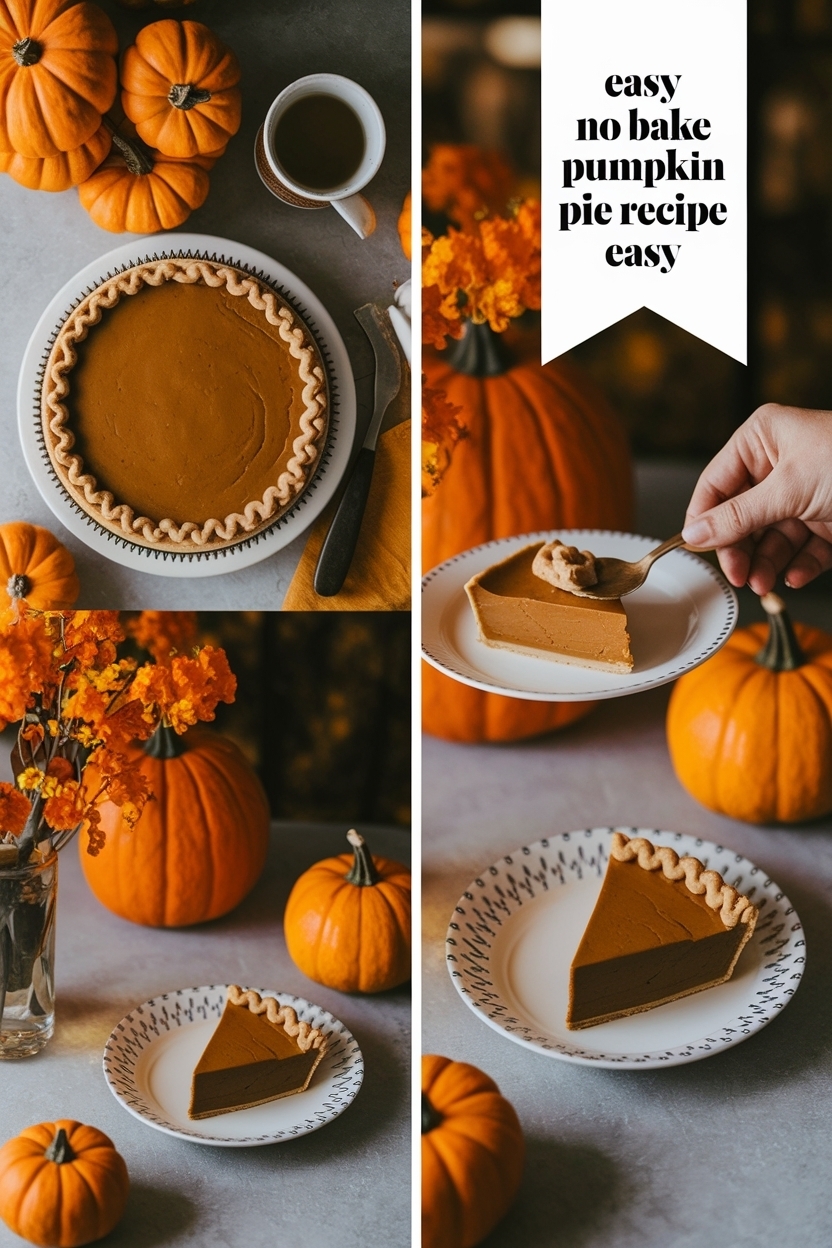 no bake pumpkin pie recipe easy