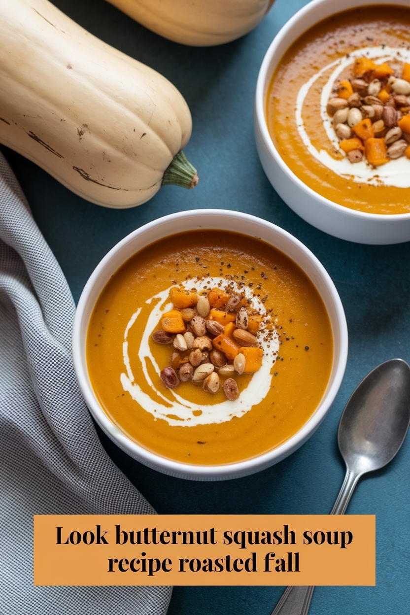 butternut squash soup recipe roasted fall
