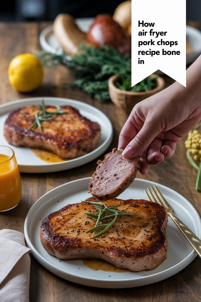 air fryer pork chops recipe bone in