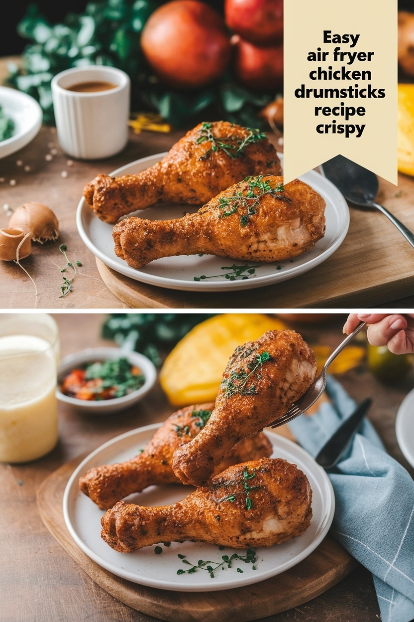 air fryer chicken drumsticks recipe crispy