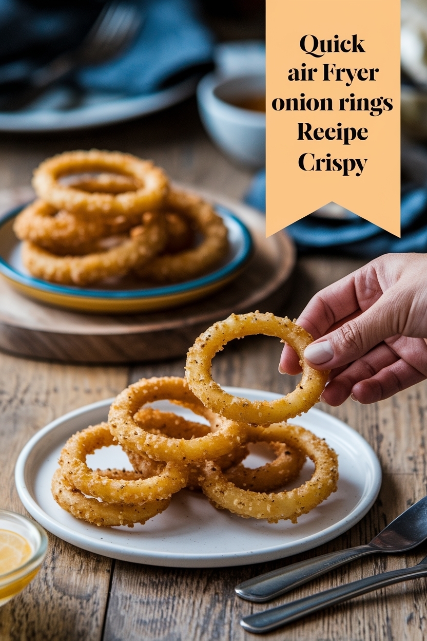 air fryer onion rings recipe crispy