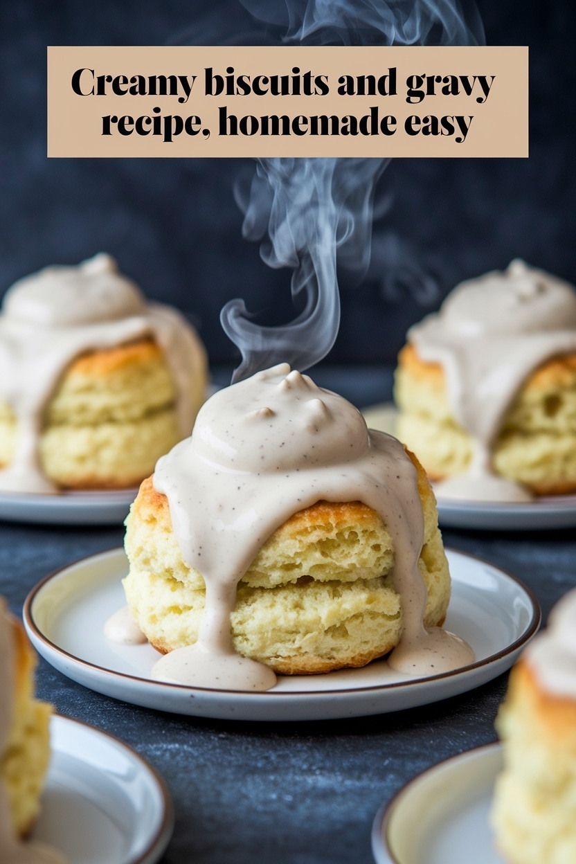 biscuits and gravy recipe homemade easy