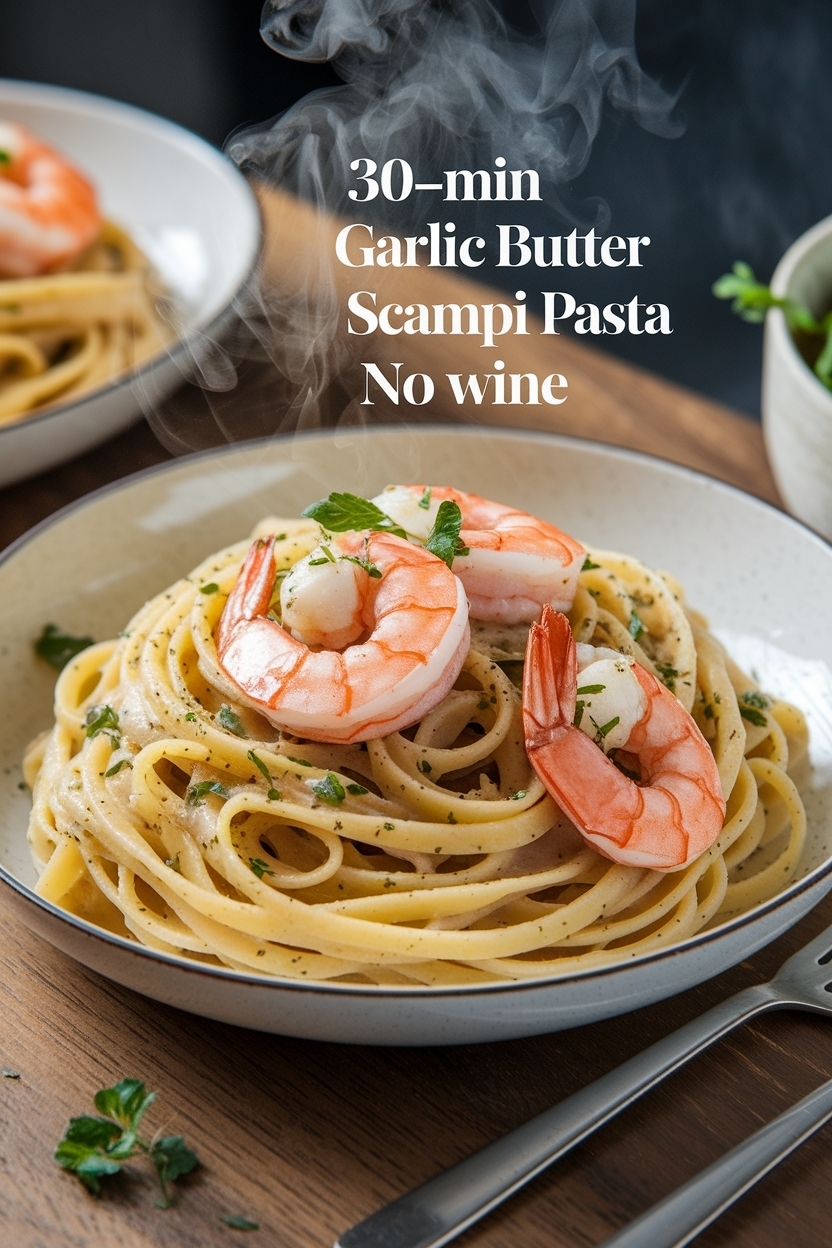 garlic butter shrimp scampi pasta no wine