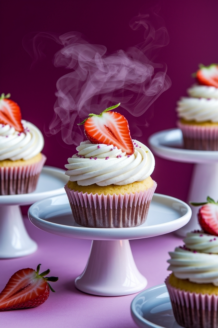strawberry shortcake cupcakes valentine