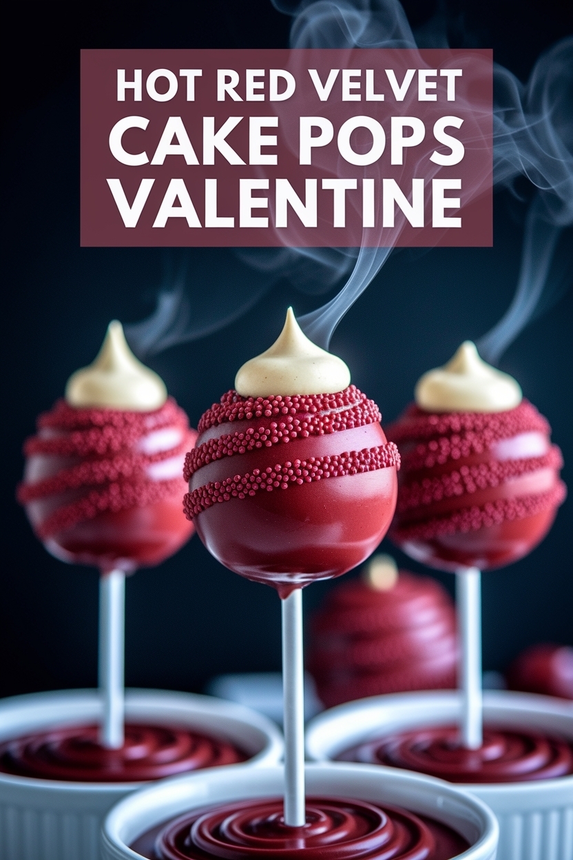 red velvet cake pops valentine