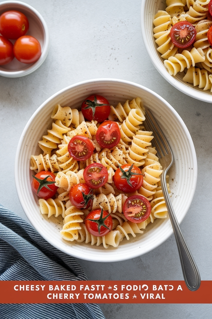 baked feta pasta cherry tomatoes viral