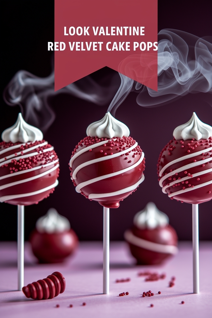 valentine red velvet cake pops