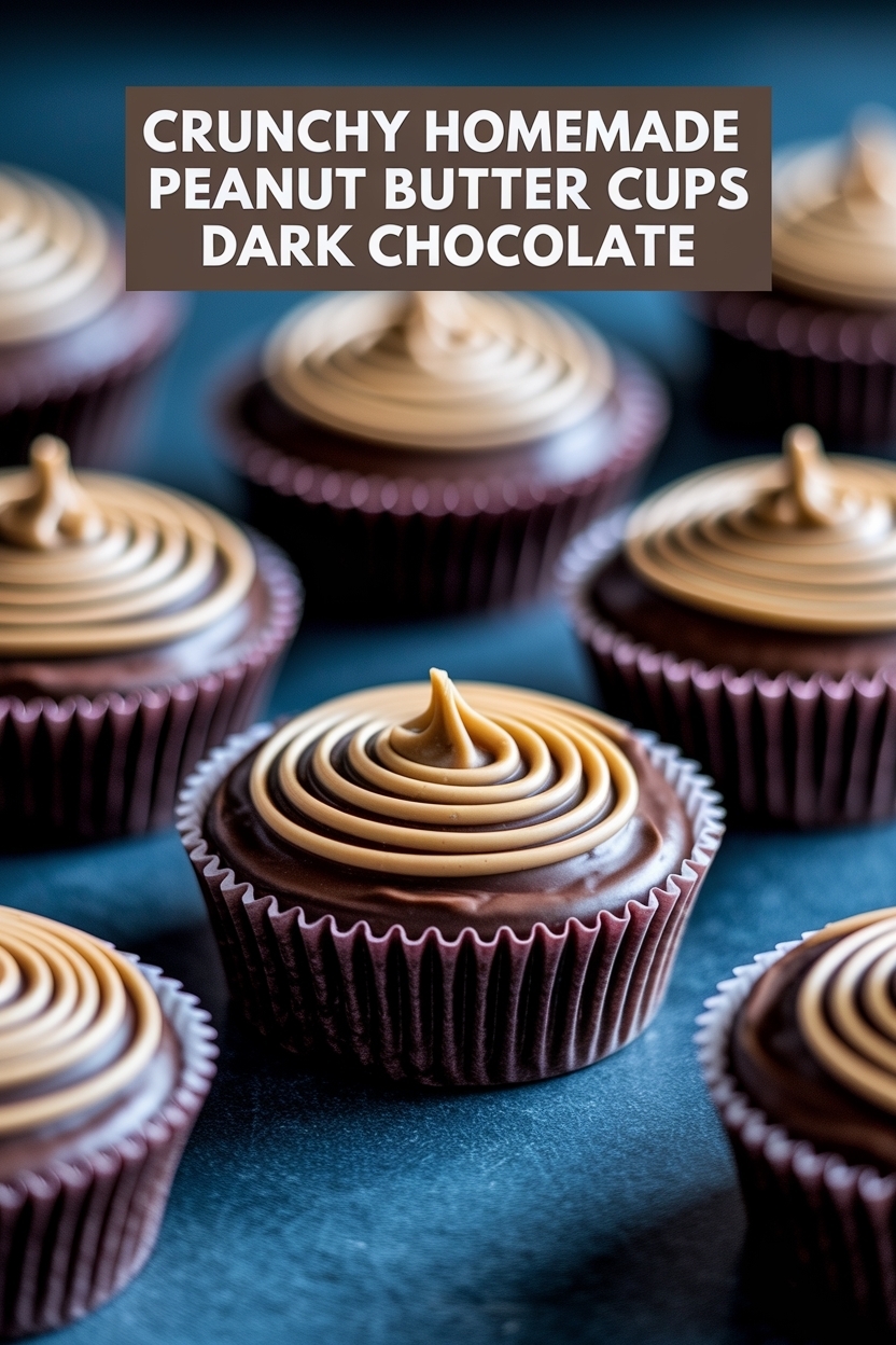 homemade peanut butter cups dark chocolate