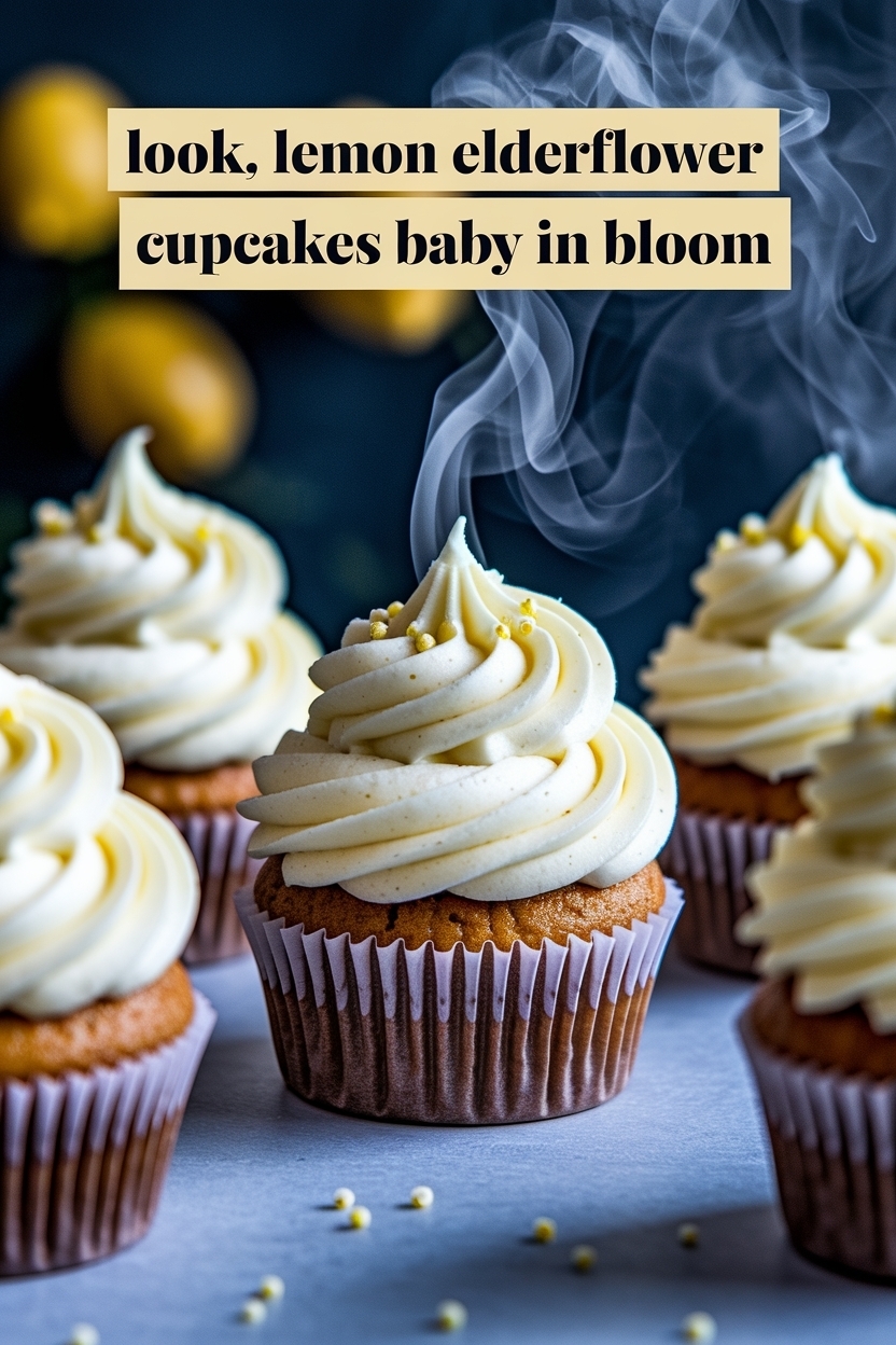 lemon elderflower cupcakes baby in bloom
