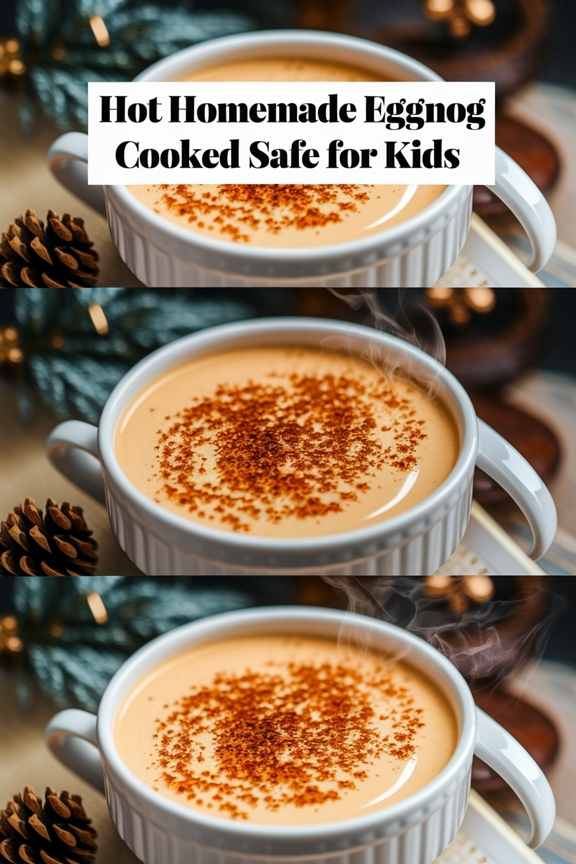 homemade eggnog cooked safe for kids