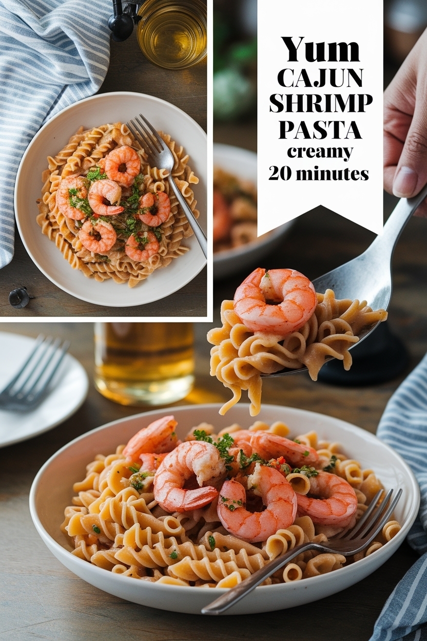 cajun shrimp pasta creamy 20 minutes