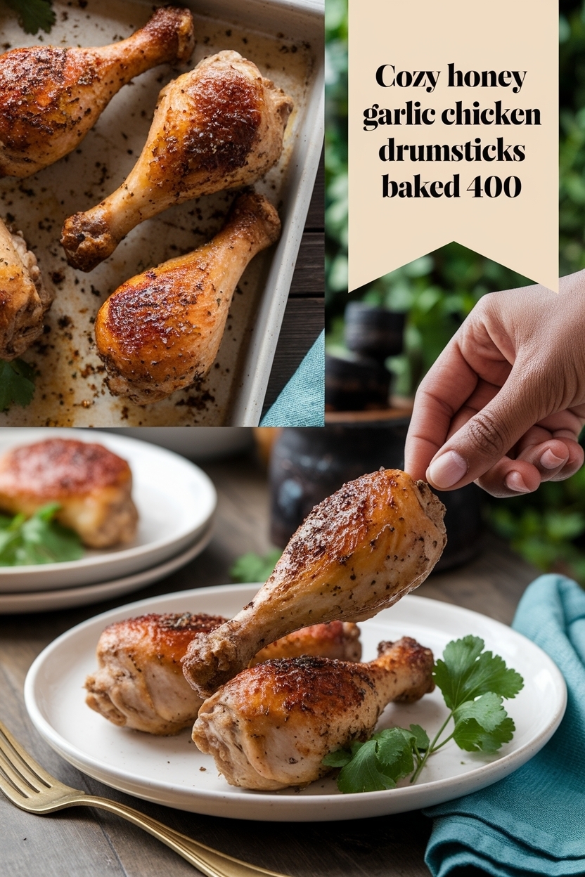honey garlic chicken drumsticks baked 400