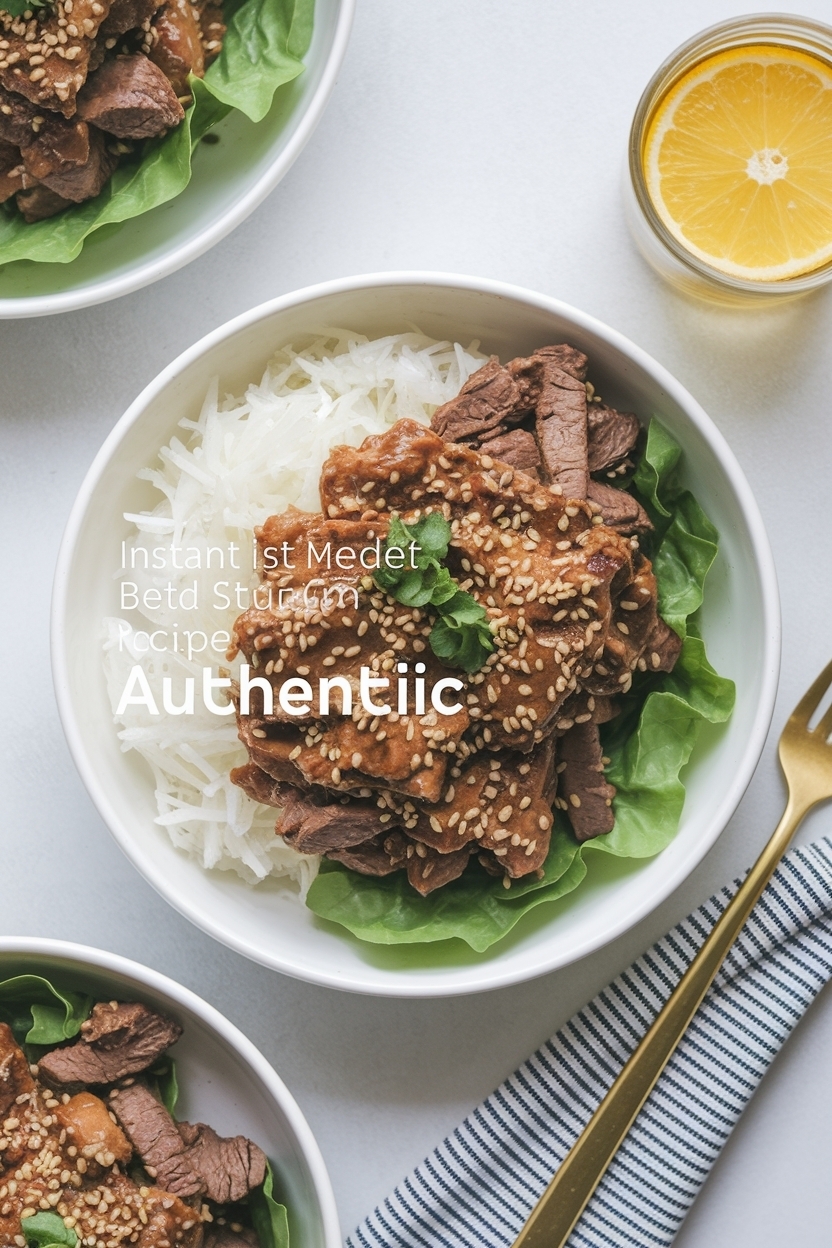 instant pot beef bulgogi recipe authentic