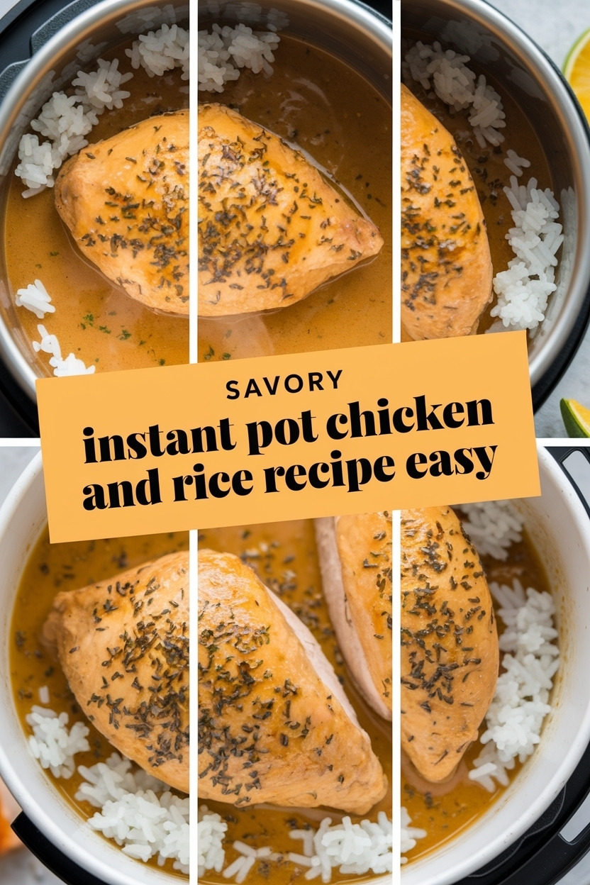 instant pot chicken and rice recipe easy