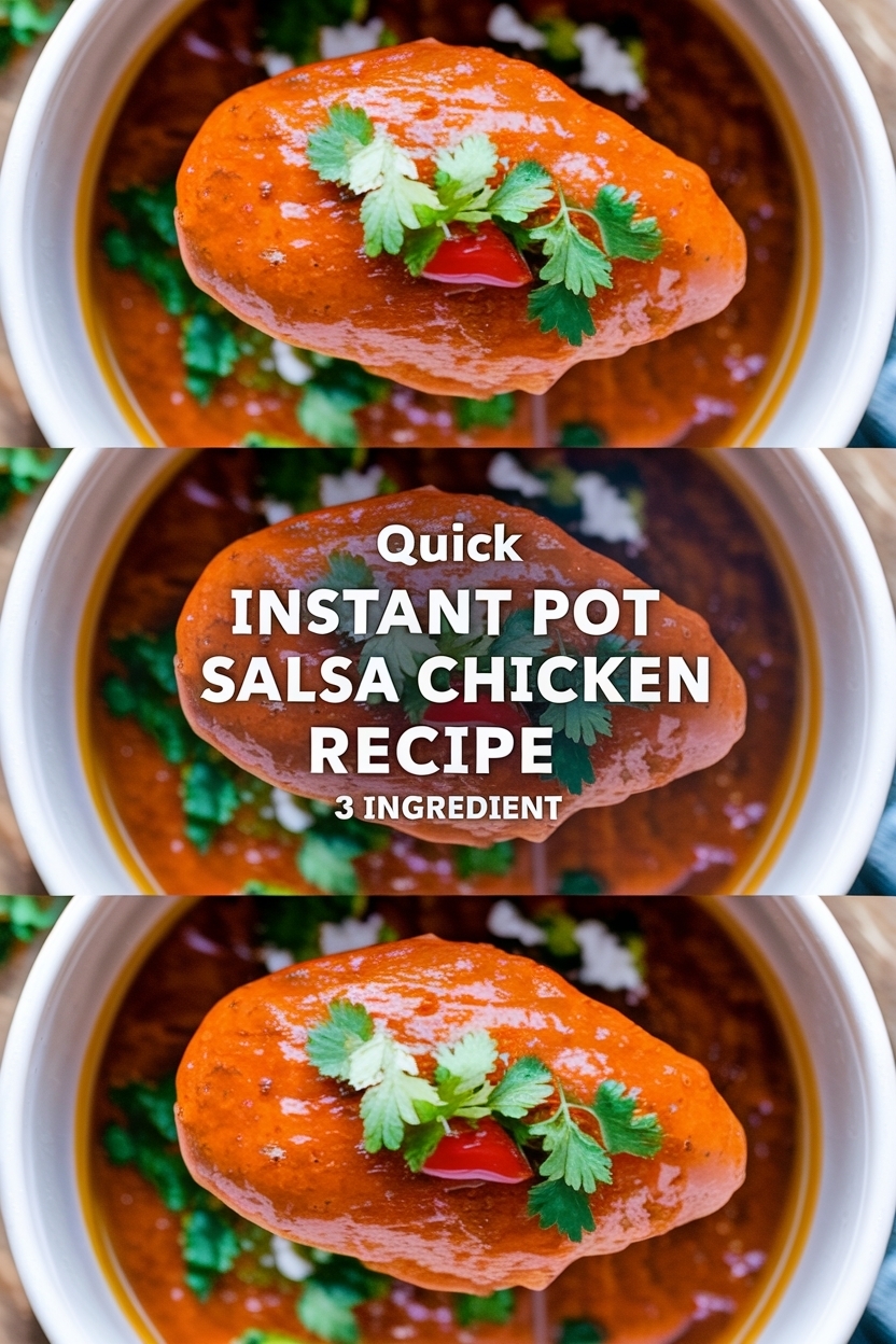 instant pot salsa chicken recipe 3 ingredient