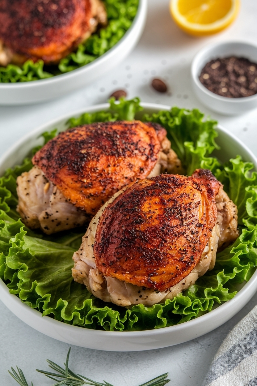 keto chicken thighs recipe crispy skin