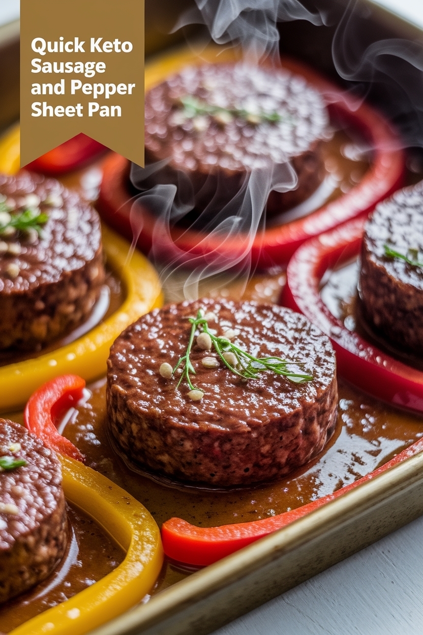 keto sausage and peppers recipe sheet pan