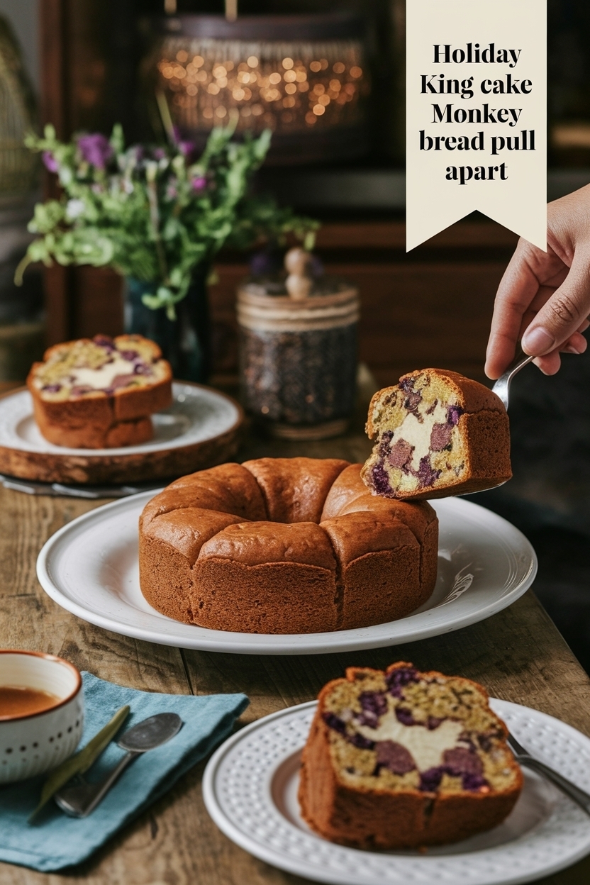 king cake monkey bread pull apart