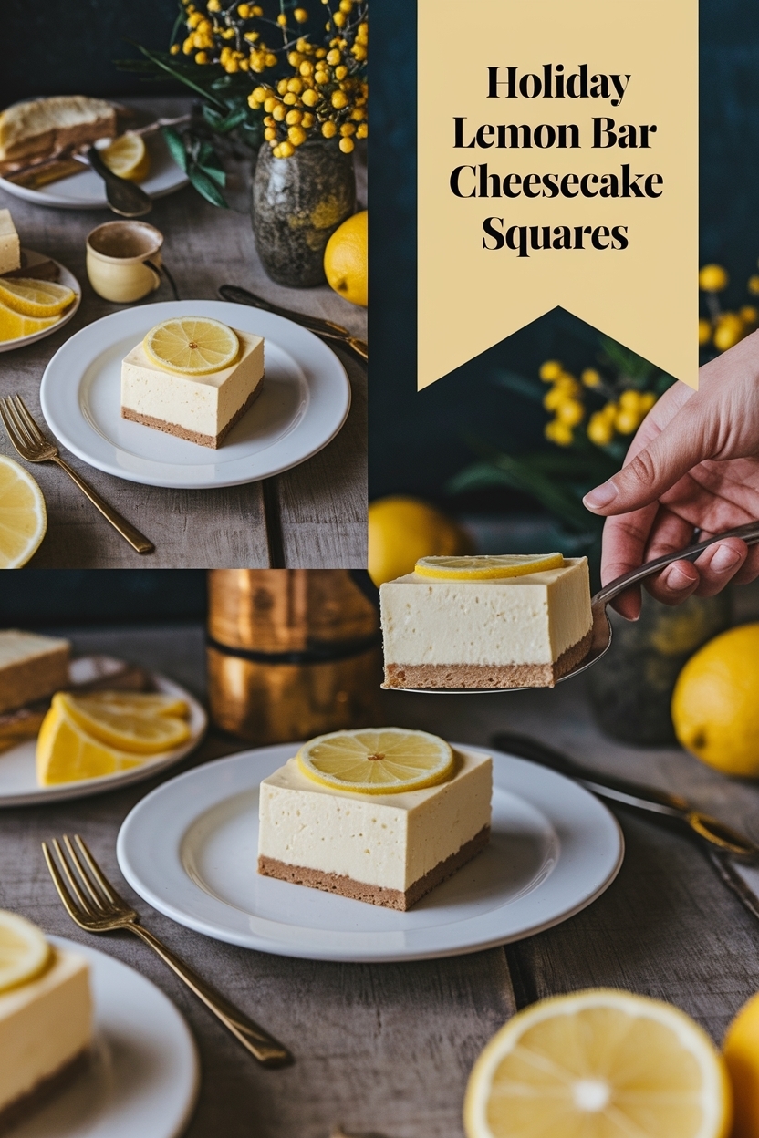 lemon bar cheesecake squares