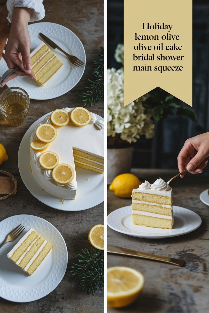 lemon olive oil cake bridal shower main squeeze