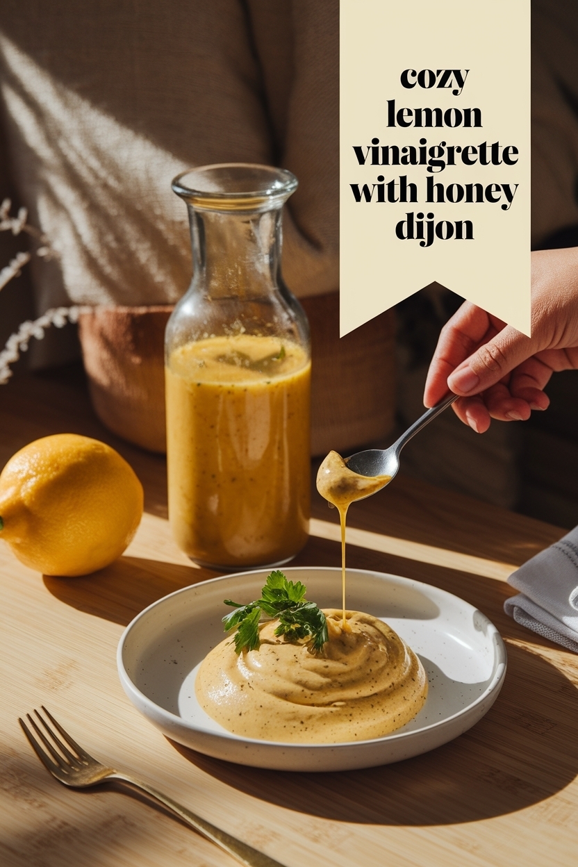 lemon vinaigrette with honey dijon