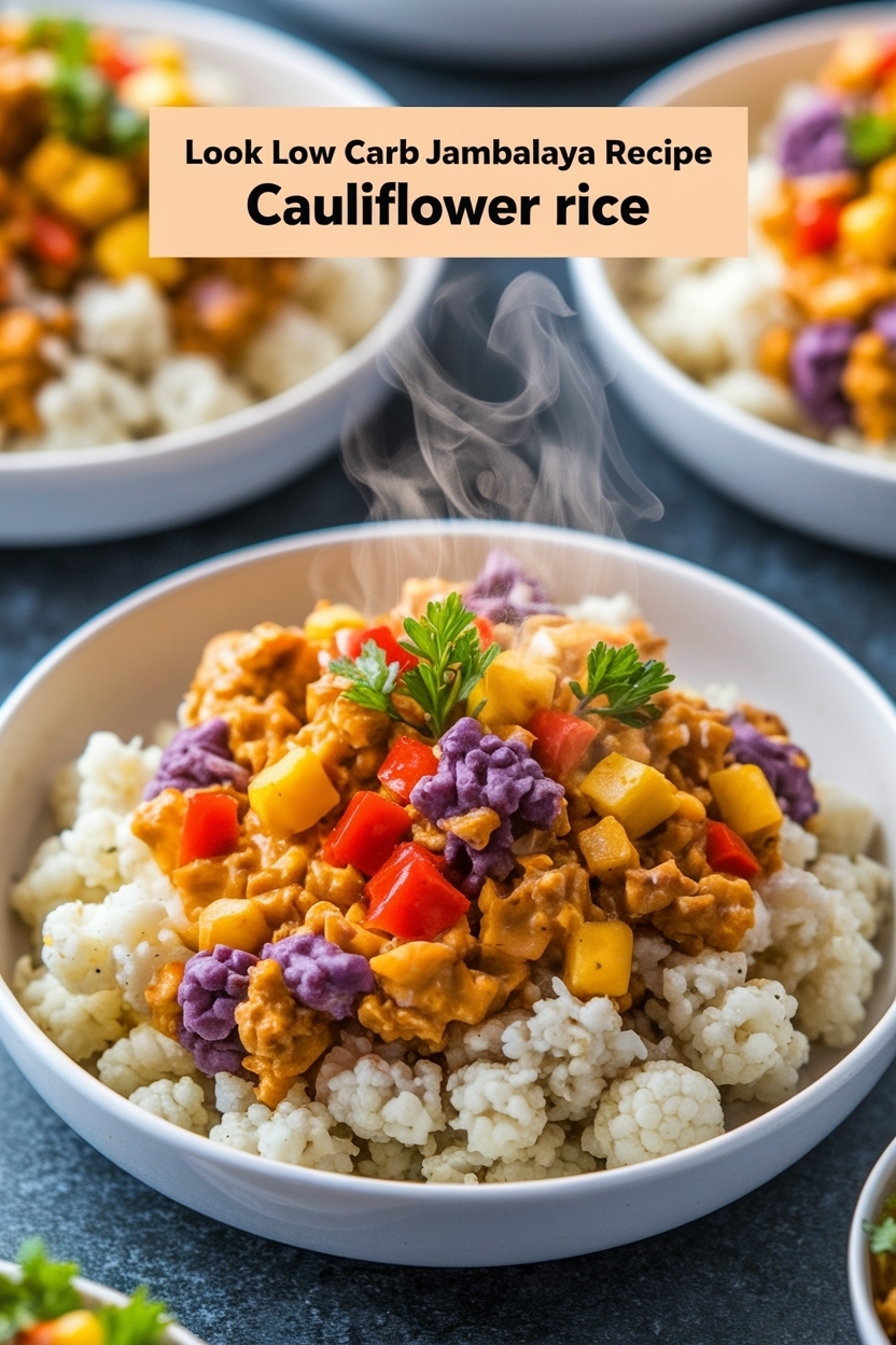 low carb jambalaya recipe cauliflower rice