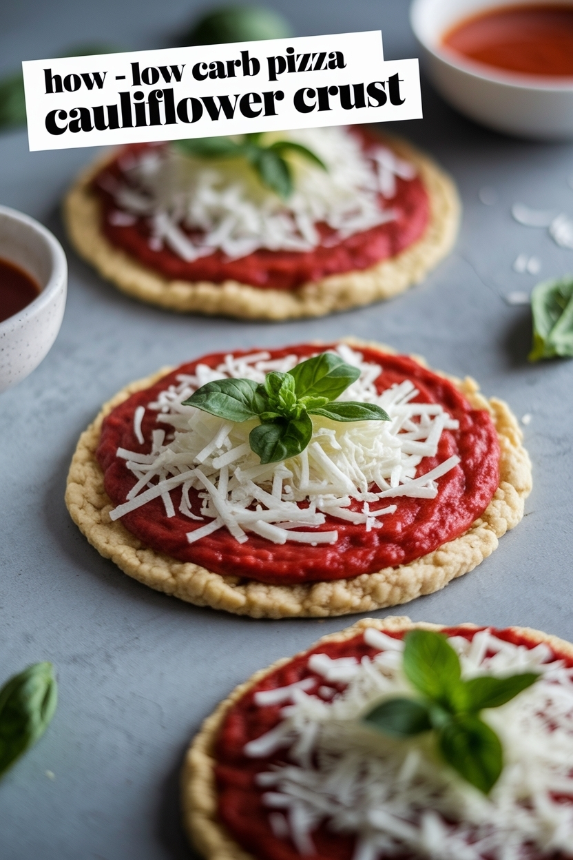 low carb pizza recipe cauliflower crust